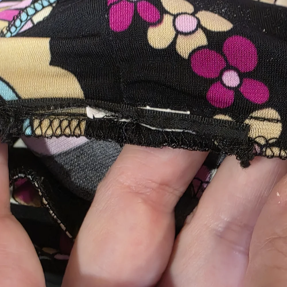 Vintage Strapless Dress with Pink and Purple Floral Design - Picture 14 of 14